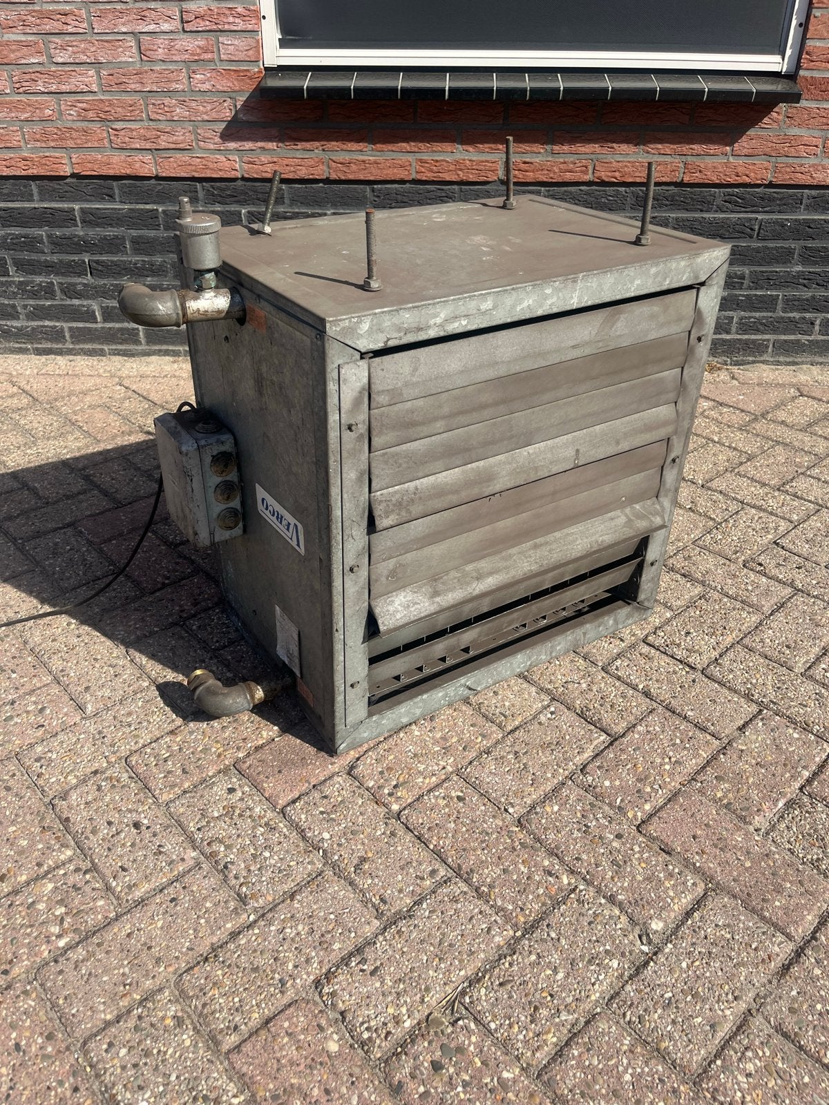 Verco Industriële Ventilator/Verwarmer - Robuust en Krachtig, Gebruikt, Verwarmen, Plafondventilator, Ophalen of Verzenden