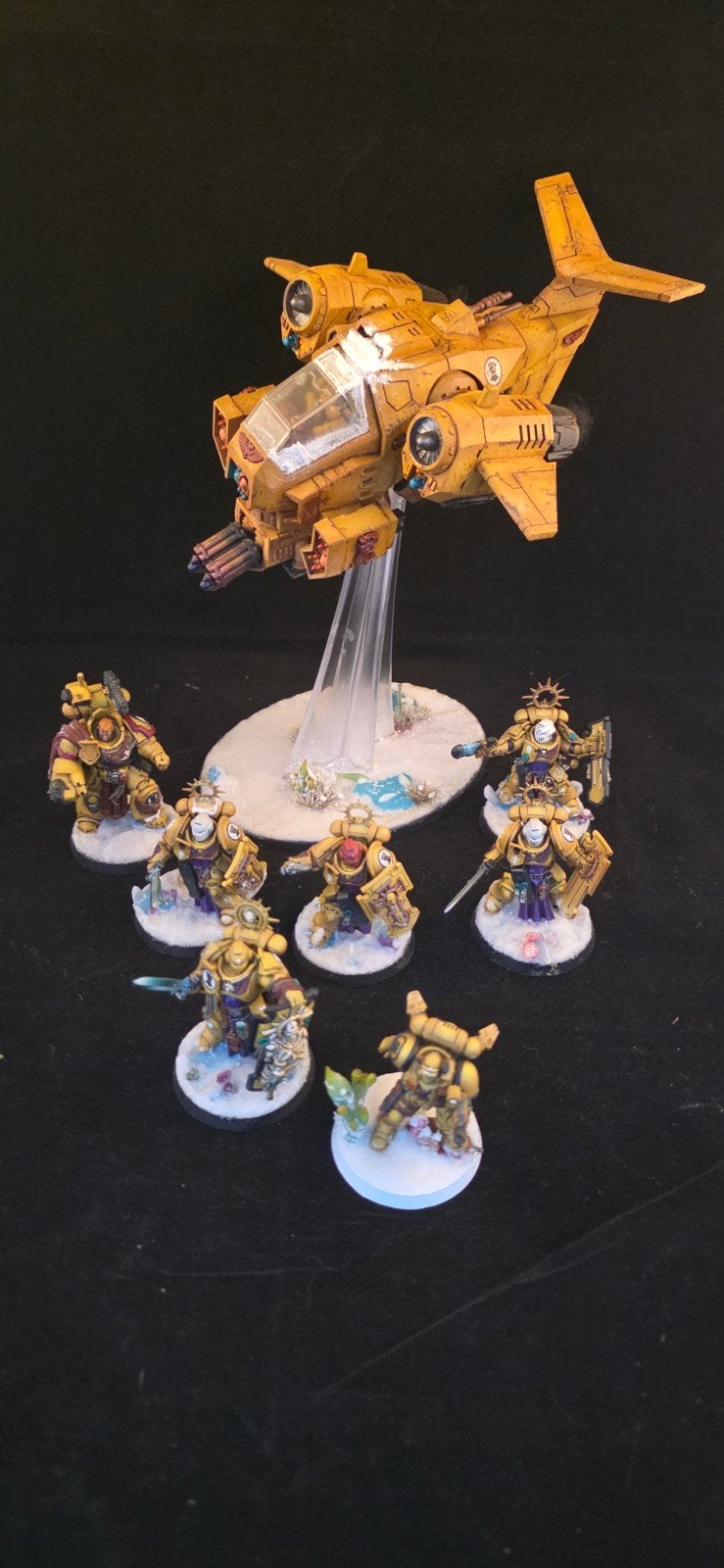 imperial fists snow space marines 40k, Ophalen of Verzenden, Warhammer 40000