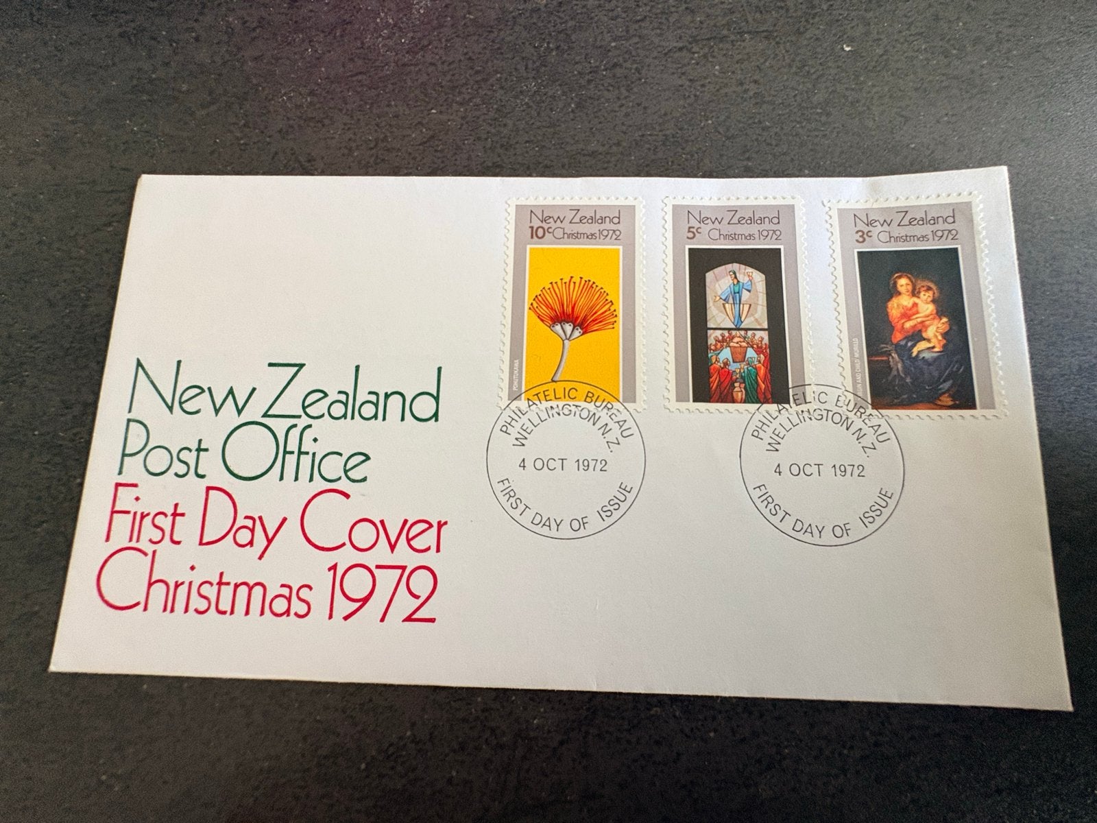 Eerstedagenvelop Nieuw-Zeeland Kerstmis 1972 - Mint, Ophalen of Verzenden, Onbeschreven, Rest van de wereld