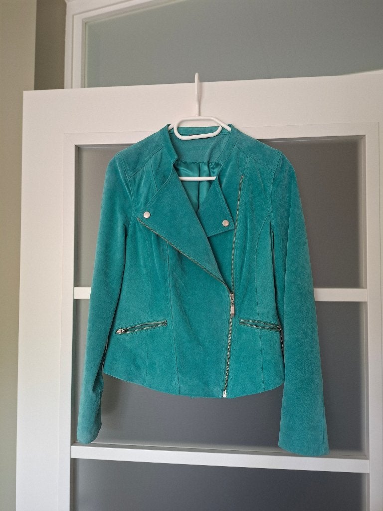 Suede Dames jasje, Maat 38/40 (M), Ophalen of Verzenden, Zo goed als nieuw, Jasje