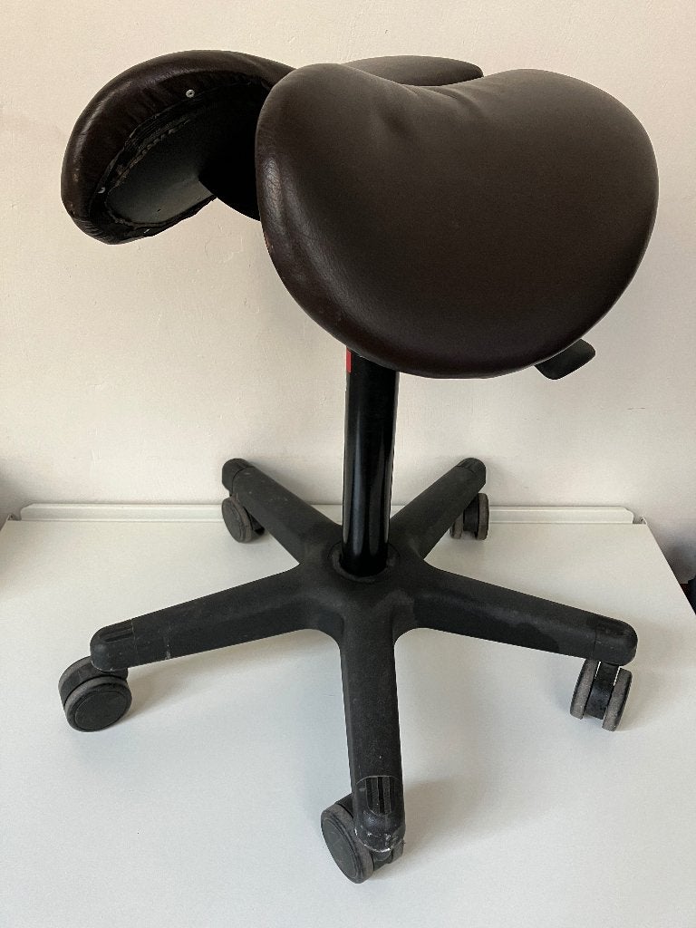 SALLI Ergonomische Zadelstoel Zadelkruk Bureaustoel kruk M, Huis en Inrichting, Bureaustoelen, Ophalen, Gebruikt, Zwart, Bureaukruk