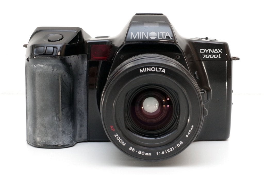 Minolta Dynax 7000i film SLR + Minolta zoomlens + batterij, Verzenden, Refurbished, Spiegelreflex, Minolta