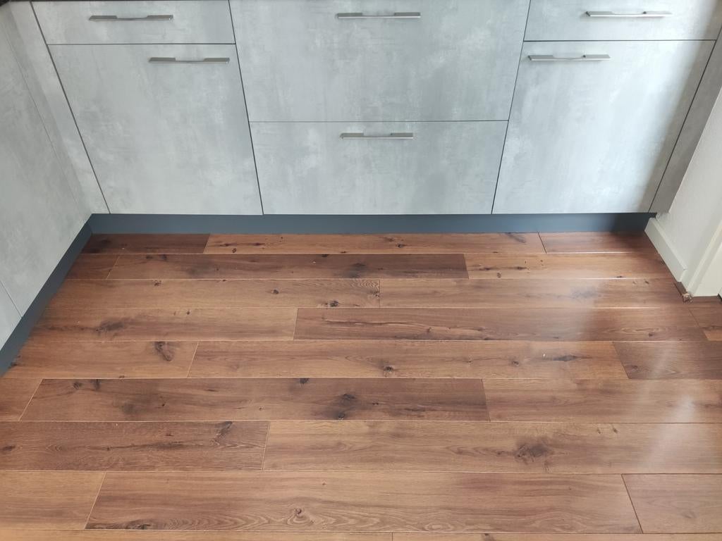 Walnoothout laminaat - ca. 62m2, Ophalen, Walnoothout, Gebruikt, Bruin