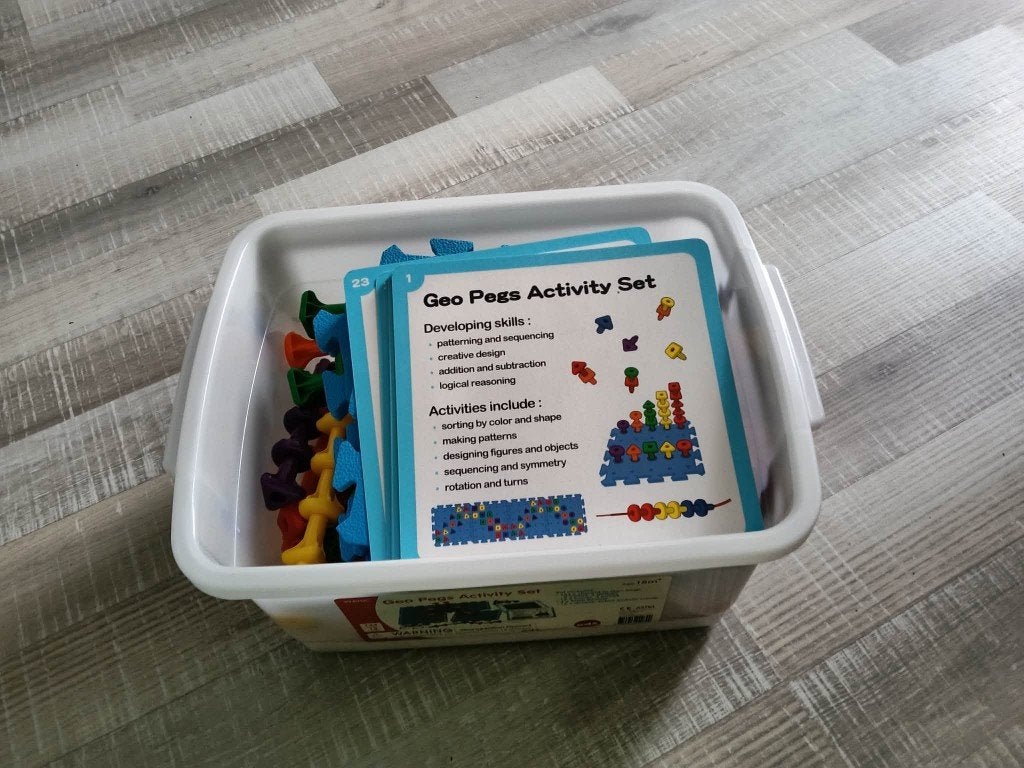 Geo Pads Activity Set - Educatief speelgoed, Kinderen en Baby's, Ophalen of Verzenden, Zo goed als nieuw, Knutselen