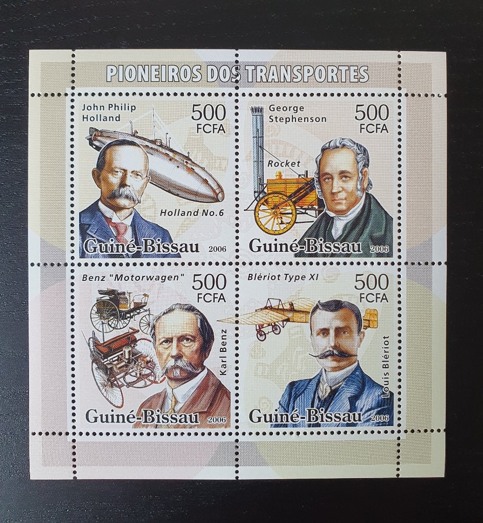 Guinee-Bissau 2006 Auto Vliegtuig Michel 3346-3349 postfris, Postzegels en Munten, Verzenden, Postfris, Vliegtuigen