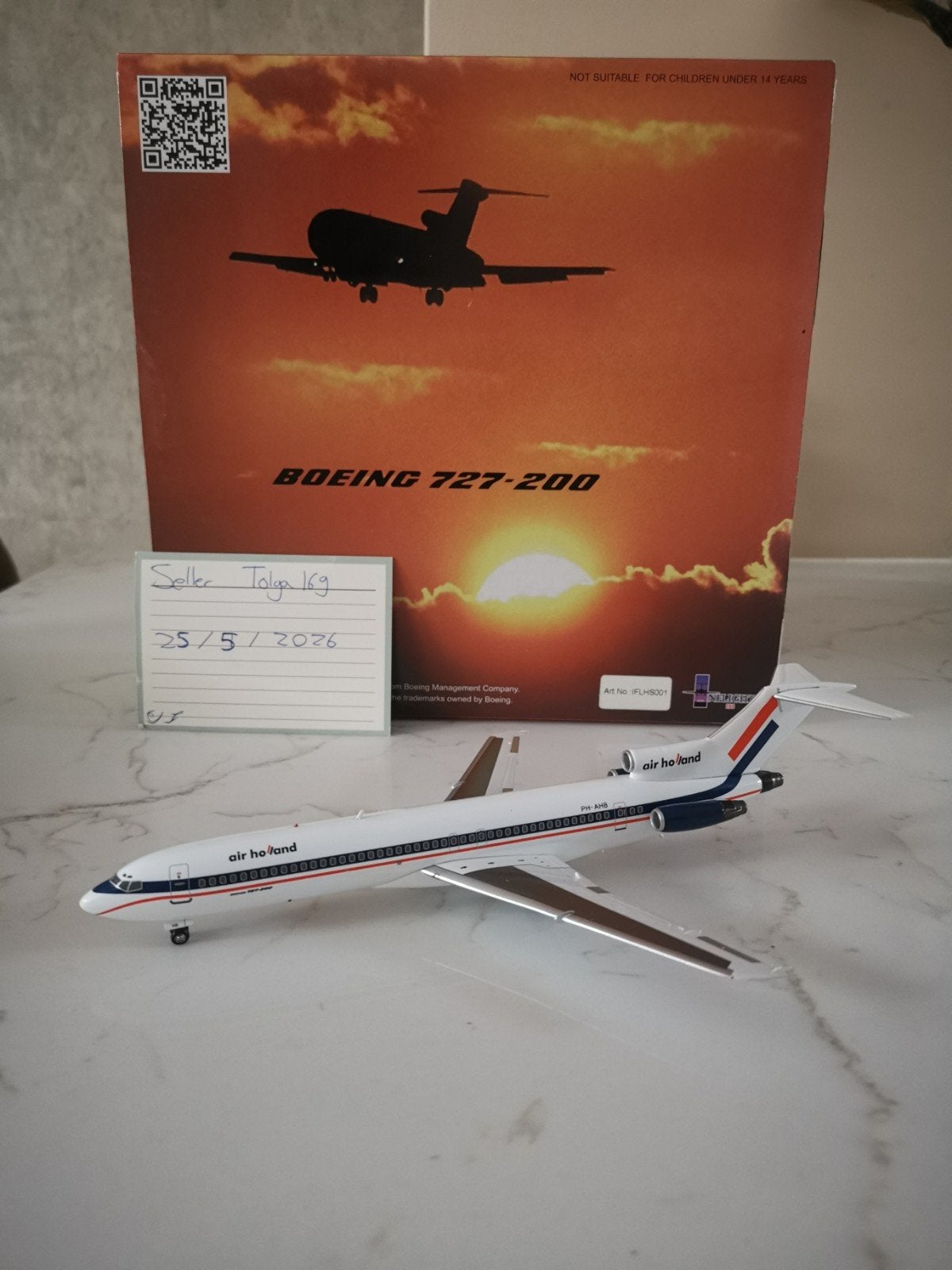 Air Holland B727-200 Inflight200 1:200 IFLHS001 Reg. PH-AHB, Overige merken, 1:200 of kleiner, Nieuw, Ophalen of Verzenden