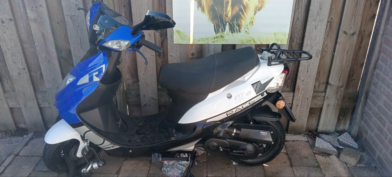 sk-iv scooter blauw en wit, Ophalen, Benzine, Overige modellen
