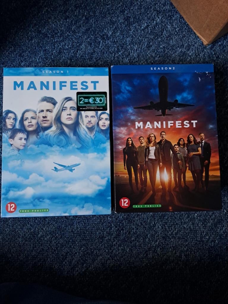 Manifest - seizoen 1&2 (dvd), Vanaf 12 jaar, Ophalen of Verzenden, Zo goed als nieuw