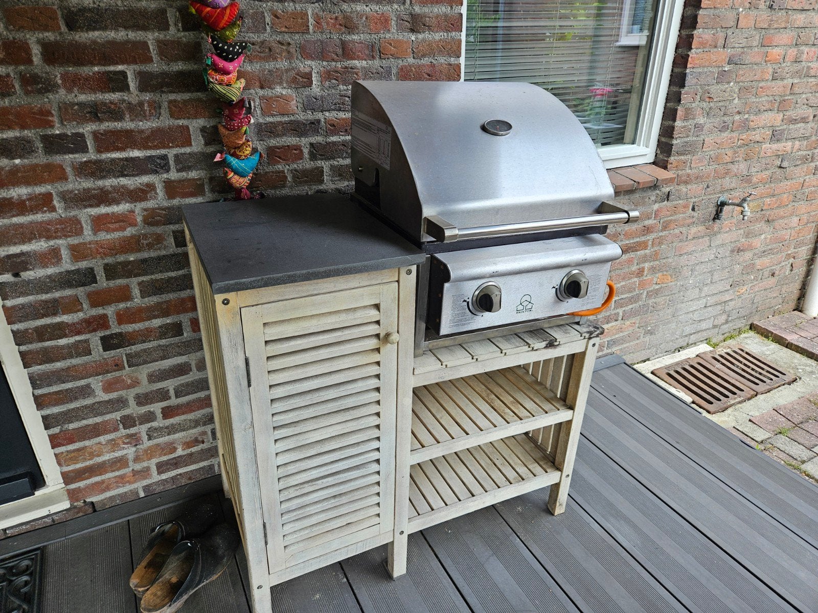 Brixton gasbarbecue met onderstel, Ophalen of Verzenden, Zo goed als nieuw, Brixton