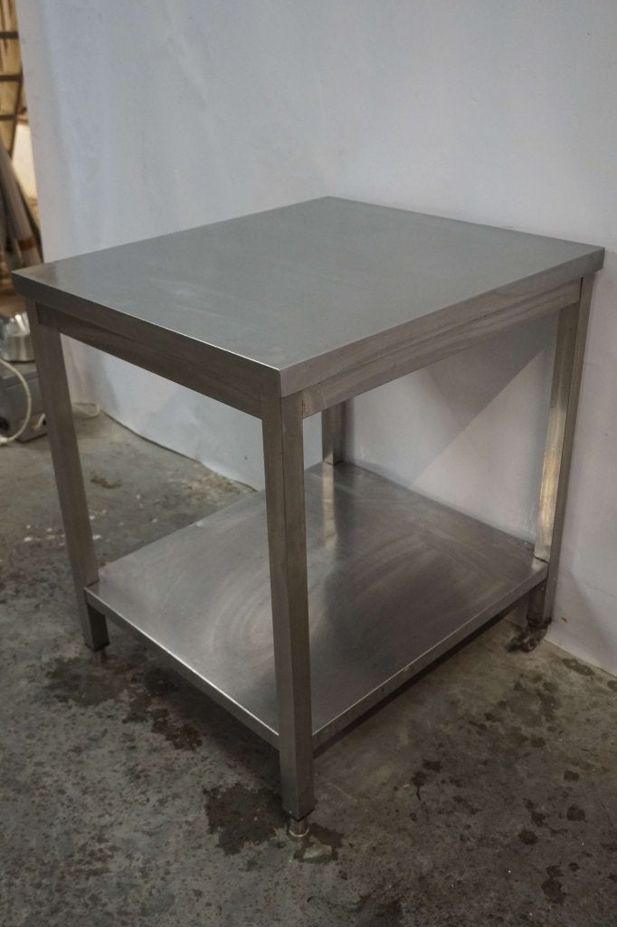 RVS tafel werktafel 80x70, Gebruikt, RVS Meubilair, Niet ingevuld, Niet ingevuld