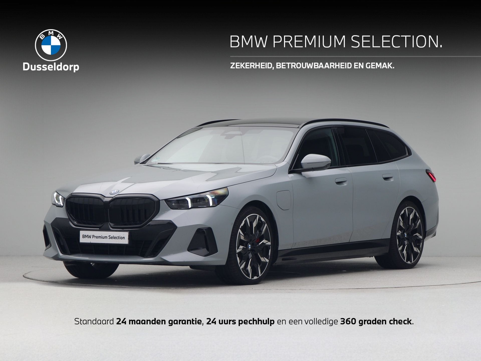BMW 5 Serie 550e Touring xDrive (bj 2026, automaat), Auto's, BMW, Automaat, Gebruikt, Zwart, Met garantie (alle)