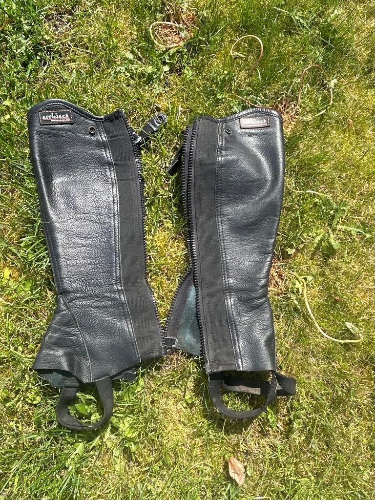Epplejeck paardrijd chaps zwart XS long, Ophalen of Verzenden, Gebruikt, Dressuur, Schoeisel
