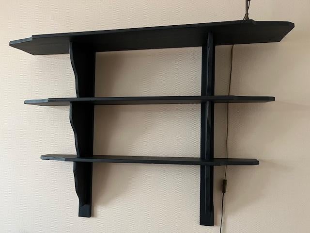 Schappen wand decoratie gemaakt van oude kaasplanken, Ophalen, Gebruikt