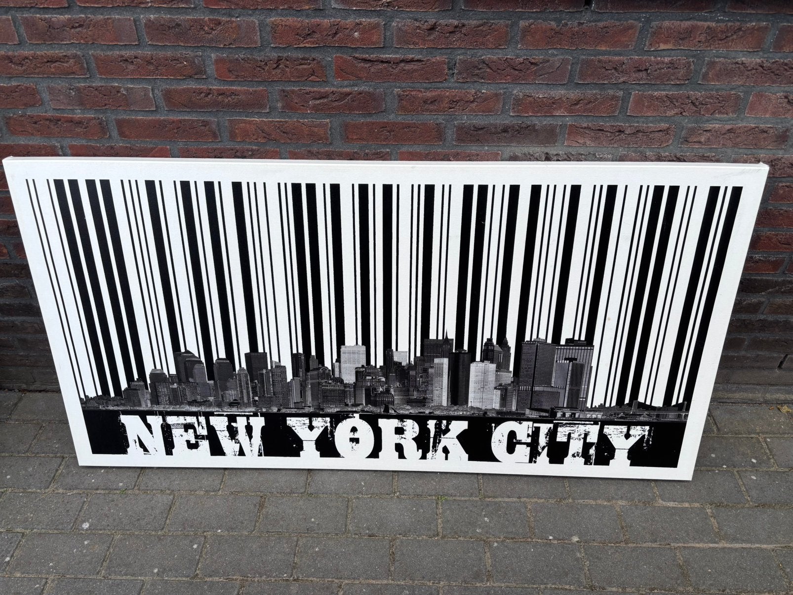 Wandecoratie New York, Huis en Inrichting, Ophalen, 125 cm of meer, Schilderij