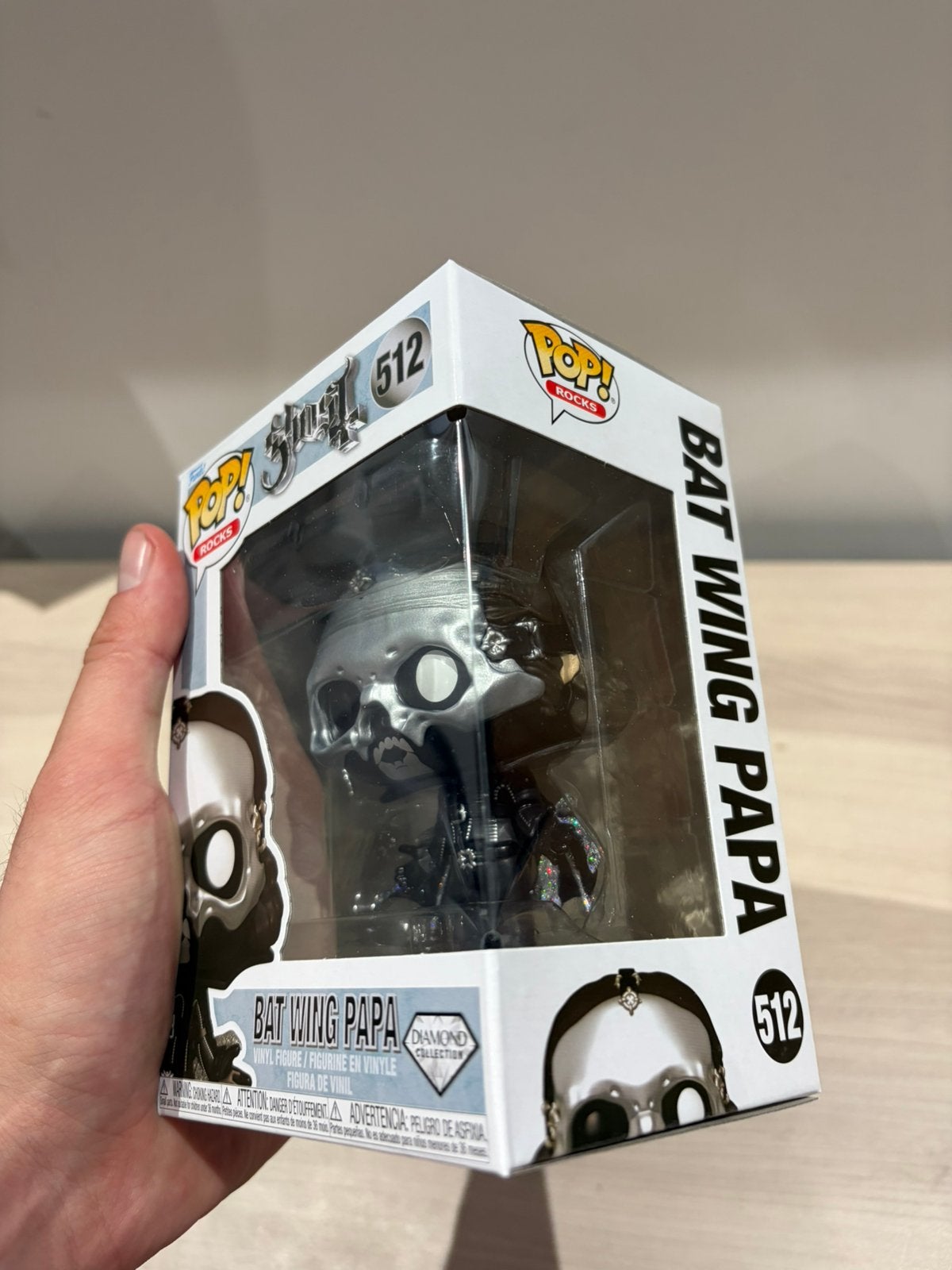 Funko Pop! Rocks Ghost #512 Bat Wing Papa Diamond Collection, Funko Europe, Ophalen of Verzenden, Zo goed als nieuw, 4th floor, 1 Queen Caroline St, London W6 9YN, Verenigd Koninkrijk