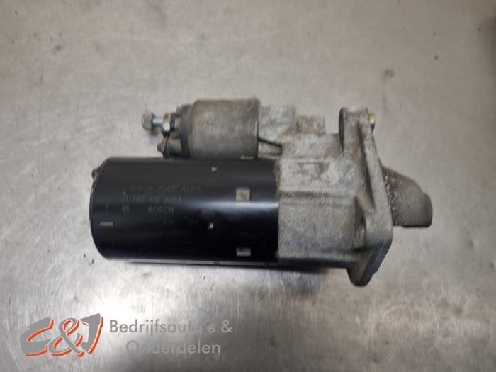 Startmotor van een Fiat Ducato