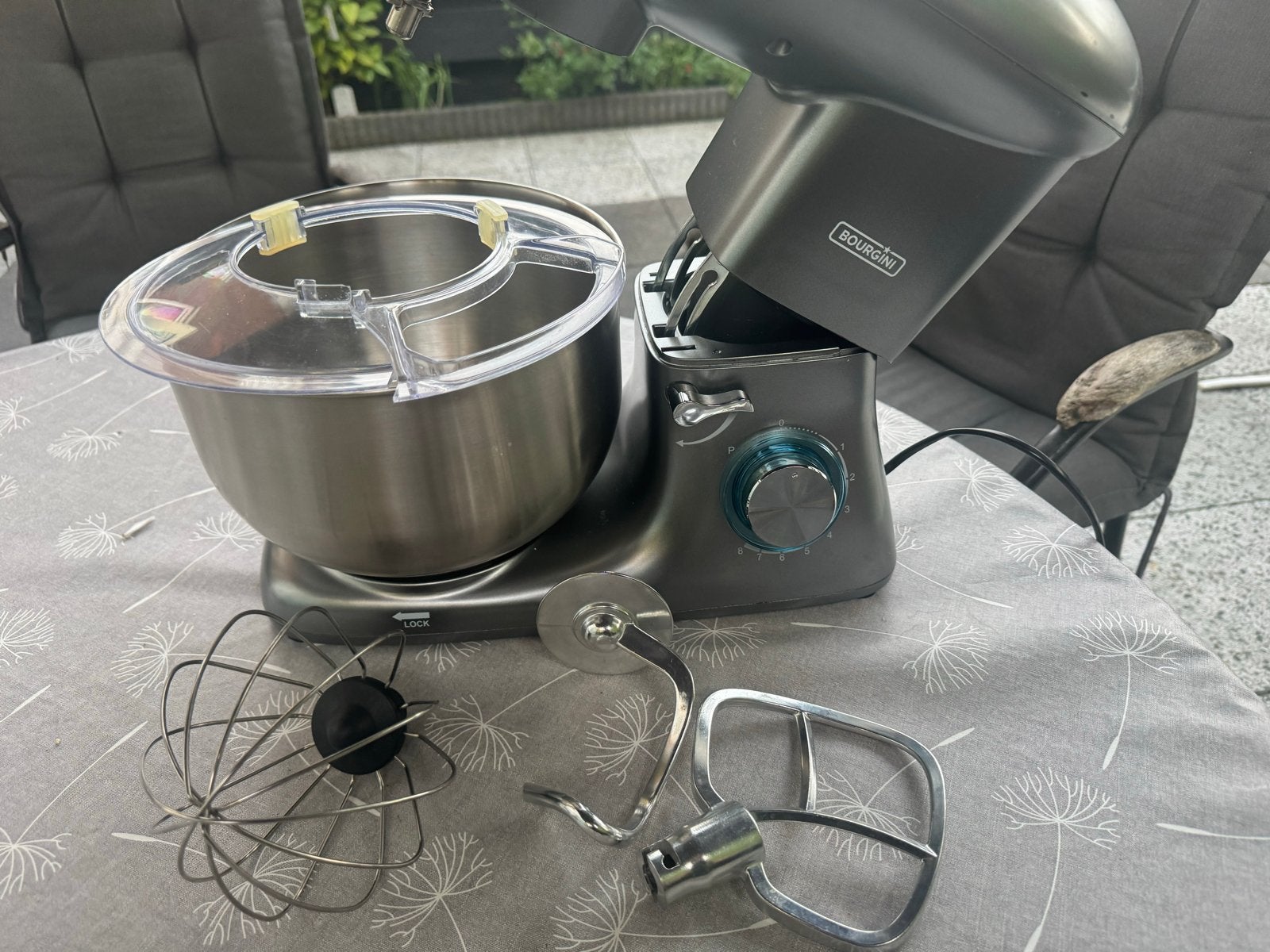 Bourgini Keukenmachine - Zo goed als nieuw, Witgoed en Apparatuur, Keukenmixers, 4 liter of meer, 3 snelheden of meer, Ophalen of Verzenden