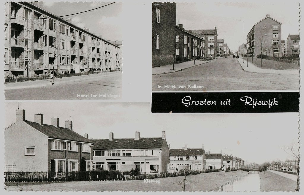 Rijswijk ZH 46, 3-luik groeten uit Rijswijk, Ongelopen, Verzenden, 1940 tot 1960, Ongelopen, Zuid-Holland