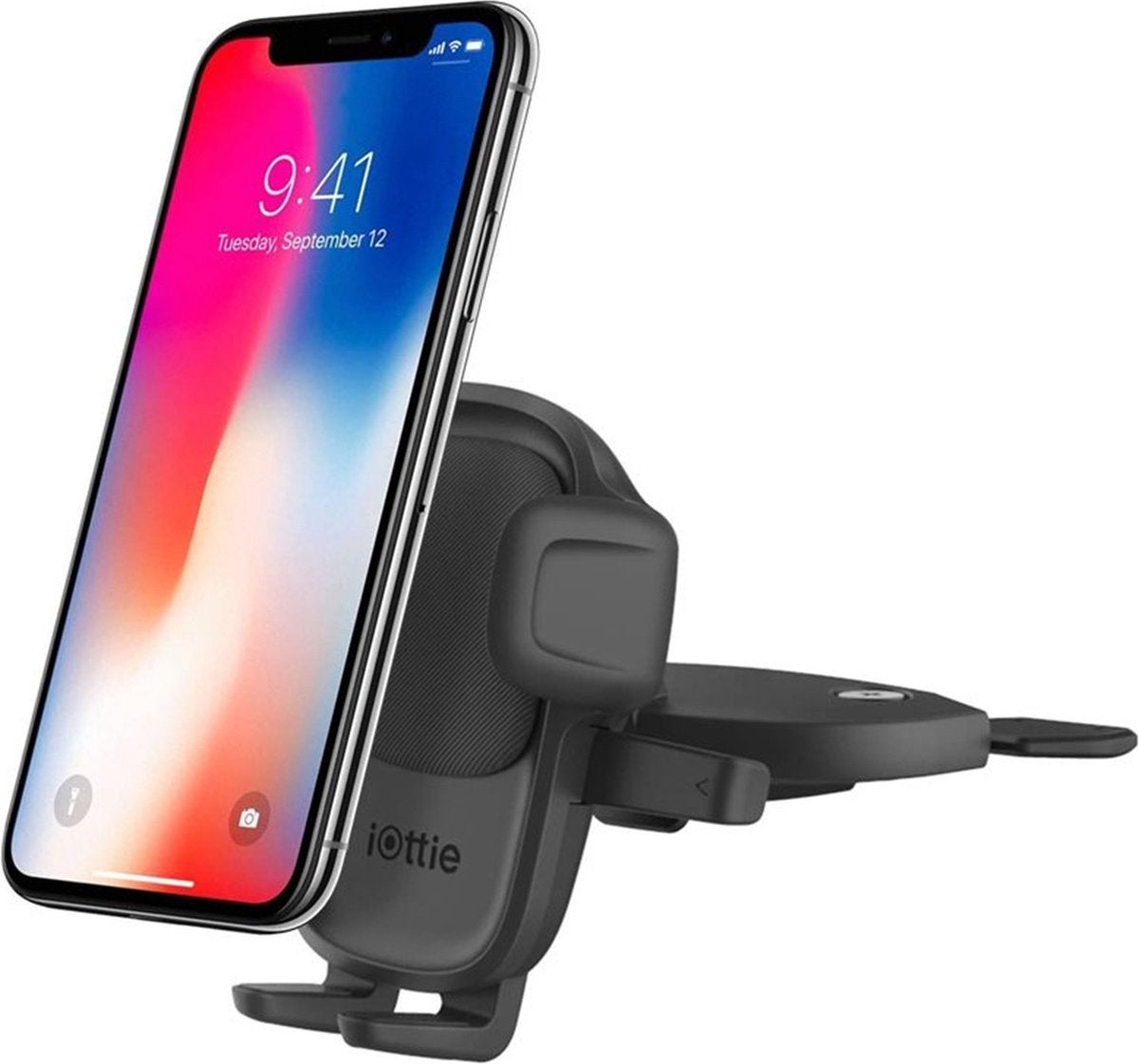 iOttie - Autohouder - Easy One Touch 5 - CD-Slot Mount Zwart, Ophalen of Verzenden, Zo goed als nieuw, Auto
