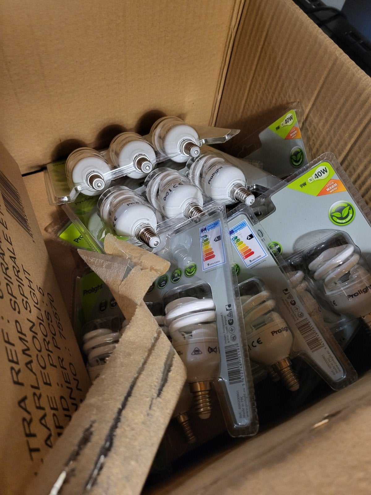 ProLight E14 Spaarlampen 9W (40W equivalent) - 450 Lumen, Ophalen, Wit, E14 (klein), Nieuw