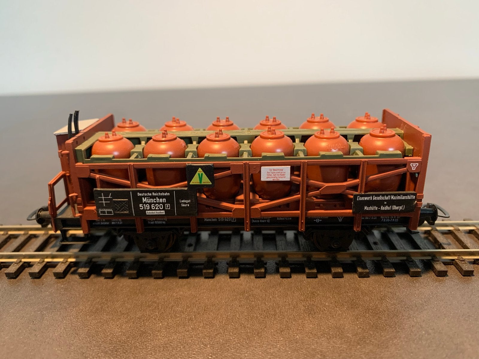 Piko H0 Säuretopfwagen VTG d.DB, Ep.III - Nieuwstaat, Hobby en Vrije tijd, Gelijkstroom, Wagon, Zo goed als nieuw, Piko