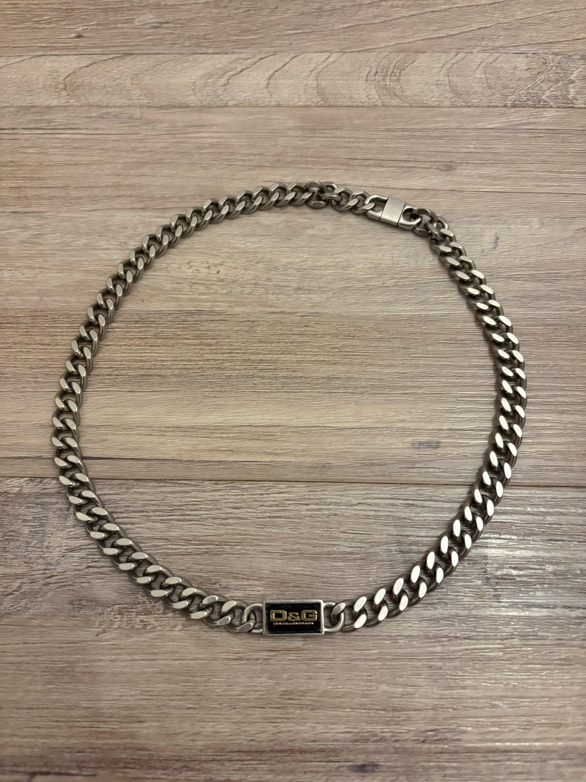 Dolce & Gabbana Stainless Steel Ketting - 50cm, Ophalen, Zo goed als nieuw, Zilver, Overige materialen