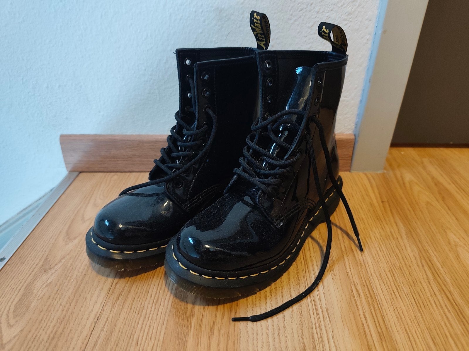 Dr. Martens 1460 Patent Leer Laarzen Maat 37, Kleding | Dames, Zwart, Lage of Enkellaarzen, Ophalen of Verzenden, Dr. Martens