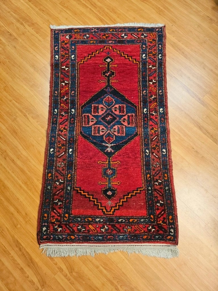 Perzisch tapijt warme kleurstelling 187/102, Ophalen of Verzenden