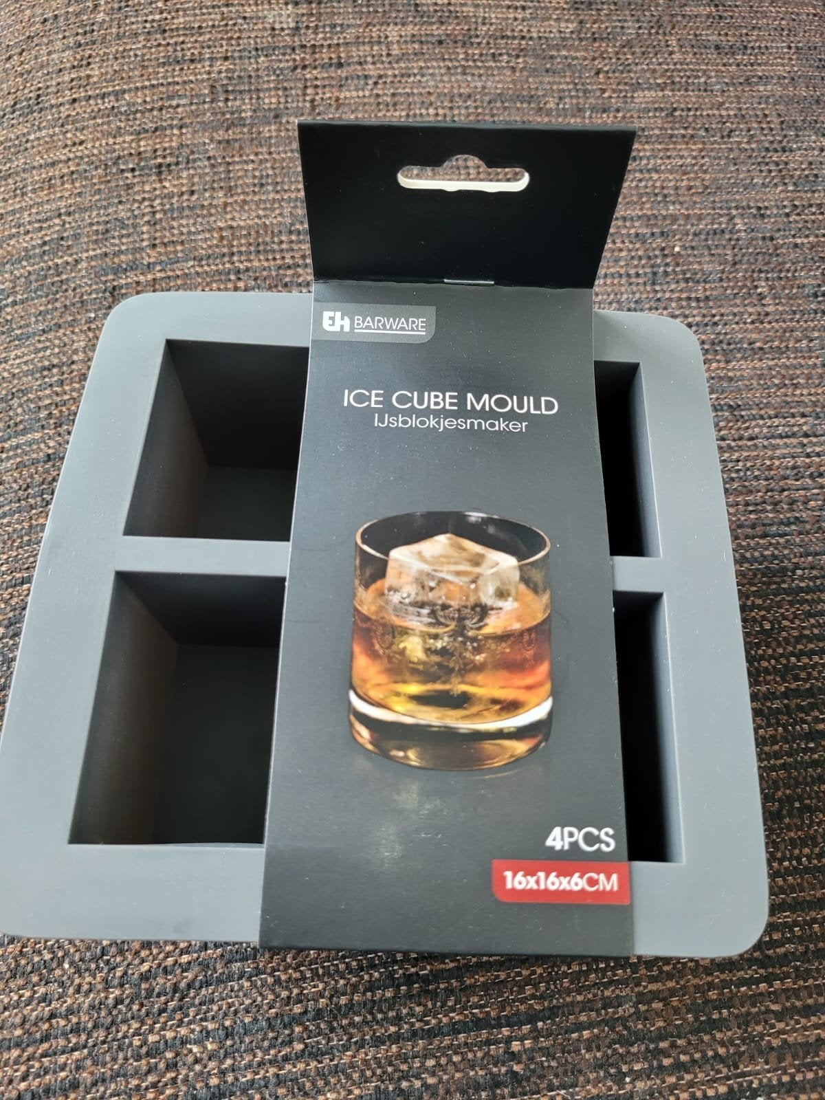 Ice cube ijsklontjes ijsblokjesmaker 4 pcs 16 x 16 cm barwar, Verzamelen, Ophalen of Verzenden
