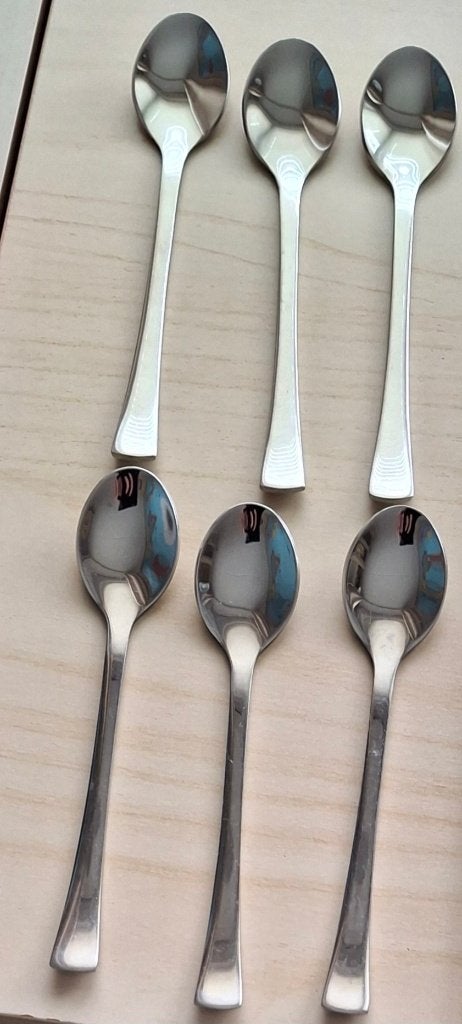6 koffielepel Couvert Royal, z.g.a.n., Ophalen of Verzenden, Zo goed als nieuw, Rvs of Chroom, Vaatwasserbestendig
