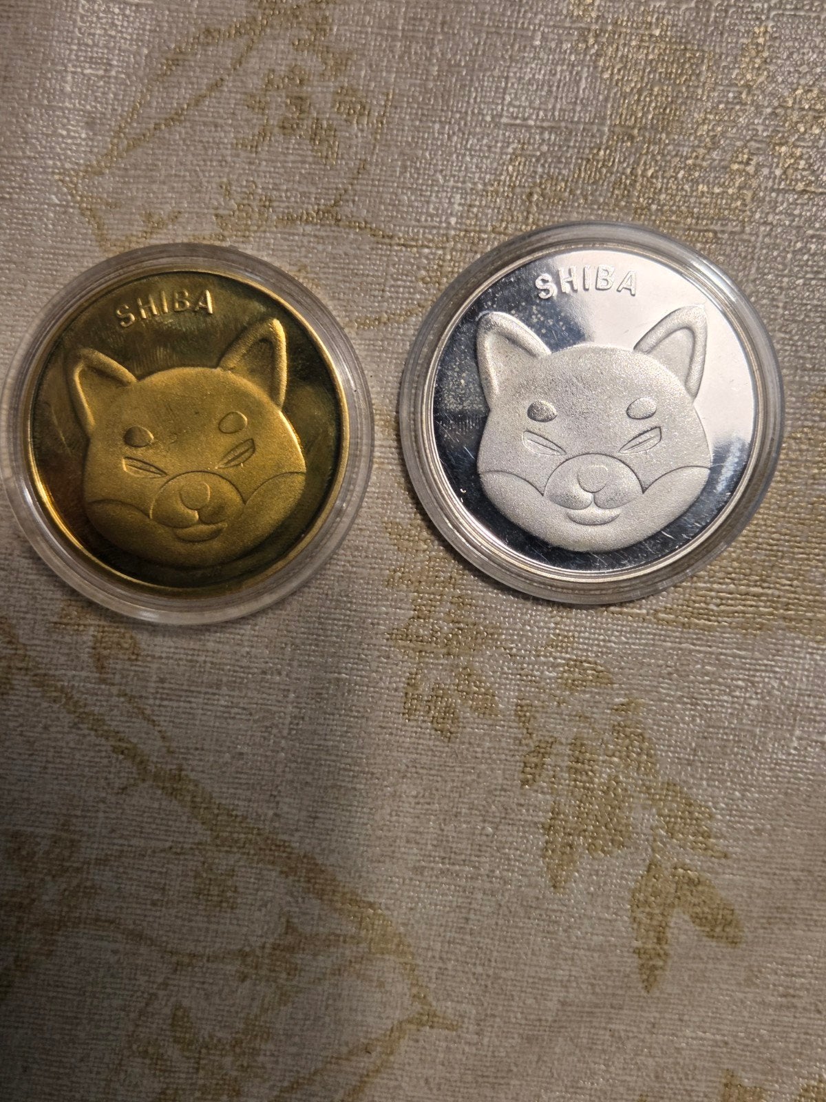 Shiba Inu Herdenkingsmunten - Goud en Zilver, Ophalen of Verzenden, Overige typen