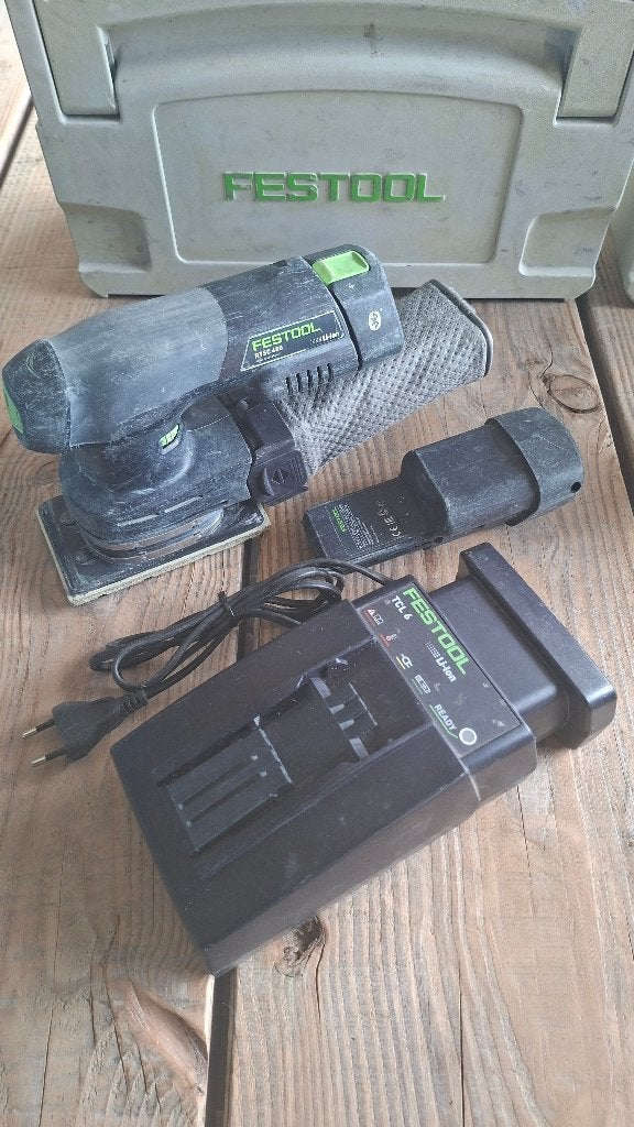 Festool RTSC en ETSC Accu schuurmachine Rechthoek en Rond., Doe-het-zelf en Verbouw, Gereedschap | Schuurmachines, ., Ophalen of Verzenden