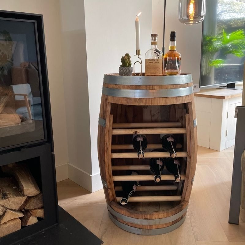 Exclusief  Wijnrek “Sauvignon Blanc”Kastanjehout|Maatwerk, Nieuw, Ophalen of Verzenden, 25 flessen of meer, 75 – 100