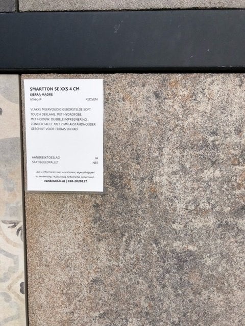Beton tegels smartton voor de tuin 60x60x4 Sierra Madre 63m2, Tuin en Terras, Ophalen, Zo goed als nieuw, 10 m² of meer, Beton