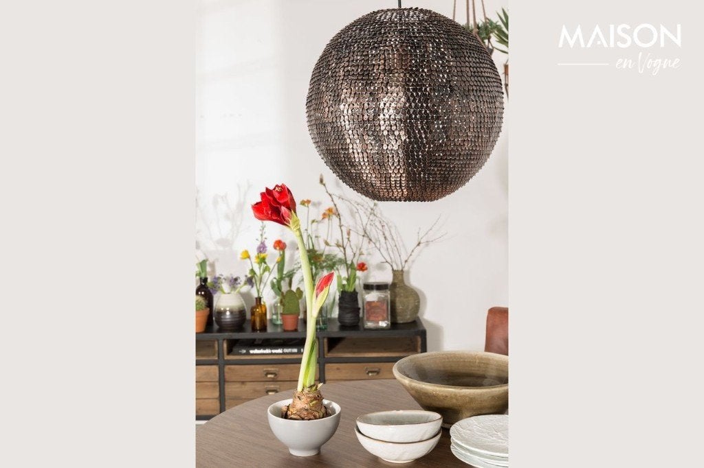 Dutchbone Cooper round hanglamp, Ophalen of Verzenden, Nieuw, Metaal