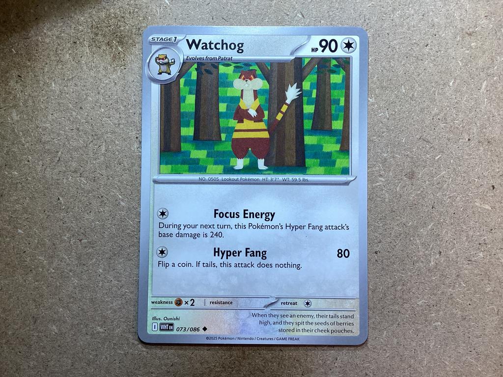1x Watchog [WHT 073/086] (Near Mint), Ophalen of Verzenden, Zo goed als nieuw, Losse kaart