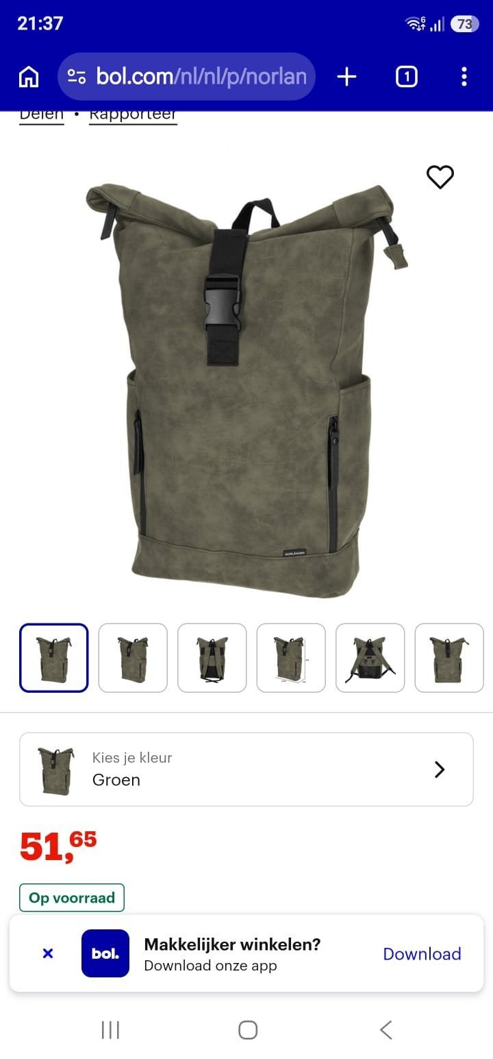 Gloednieuwe Nubuck Rugzak - 50% Korting!, 25 tot 40 cm, Nieuw, Ophalen of Verzenden, Overige merken