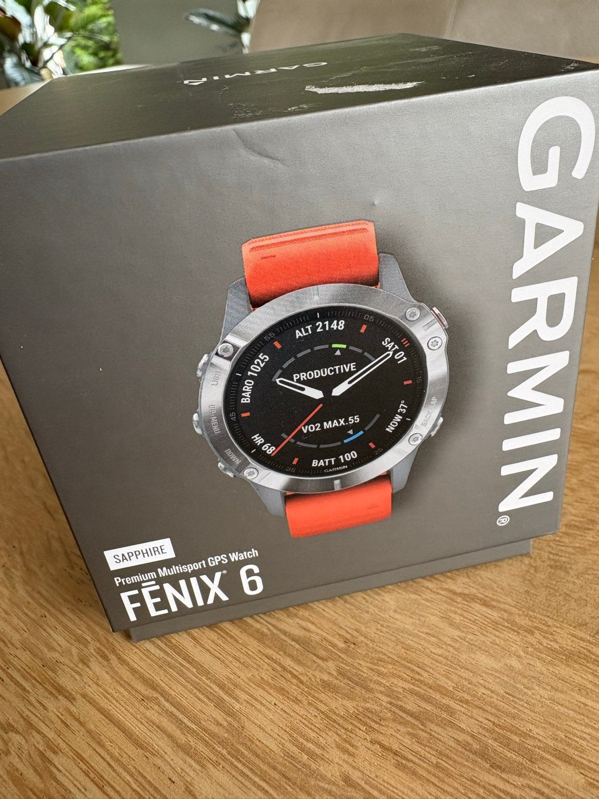 Garmin Fenix 6 Sapphire Multisport GPS Horloge, Sieraden, Tassen en Uiterlijk, Sporthorloges, Gebruikt, Geel, Ophalen of Verzenden