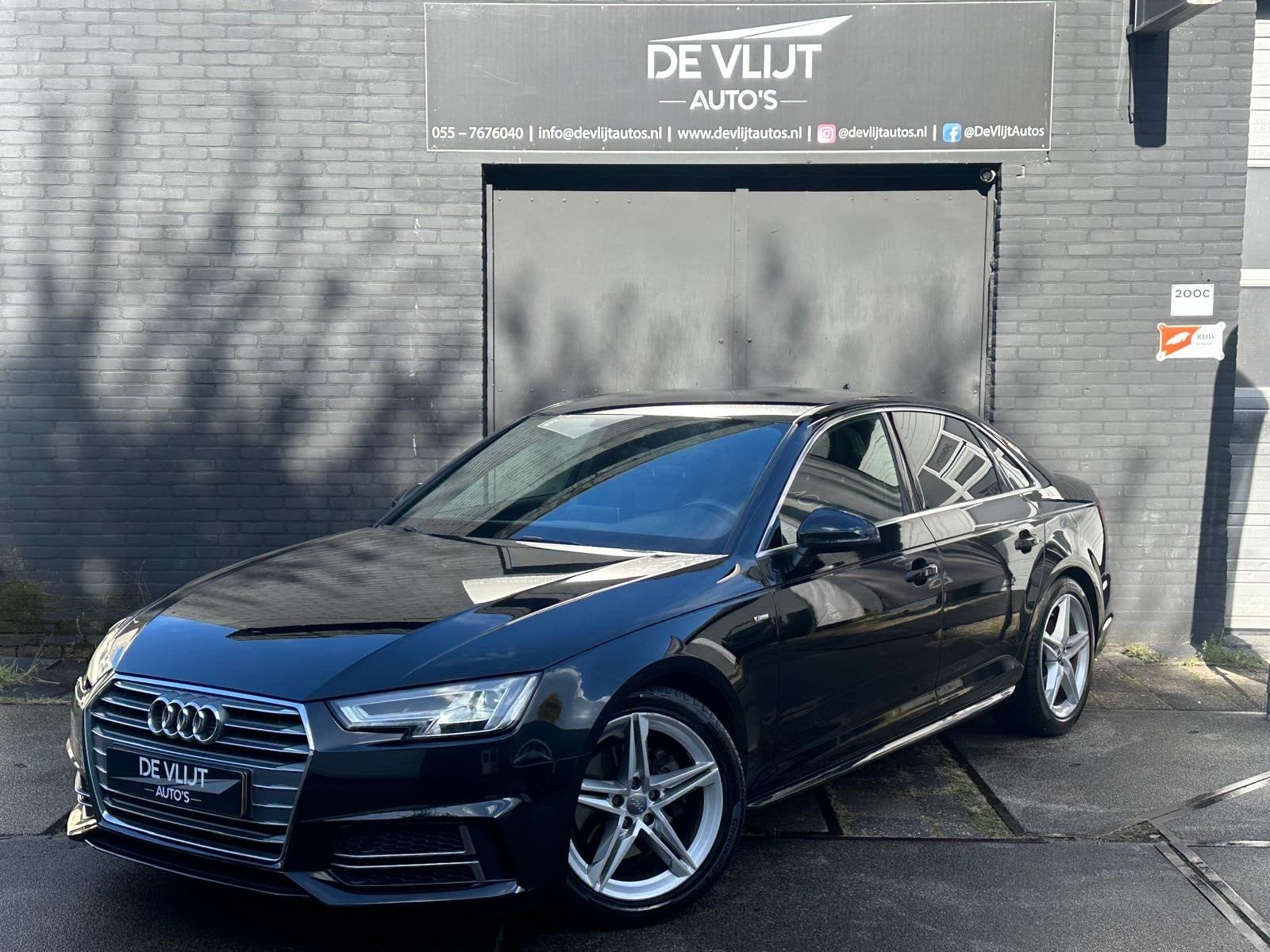 Audi A4 Limousine 2.0 TFSI S line | Virtual Cockpit | Climat, Dealer onderhouden, Gebruikt, 1984 cc, Zwart