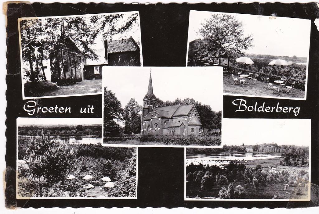 Bolderberg (België) Groeten uit / 5 vensterkaart 1966., Ophalen, 1960 tot 1980, Gelopen, Limburg