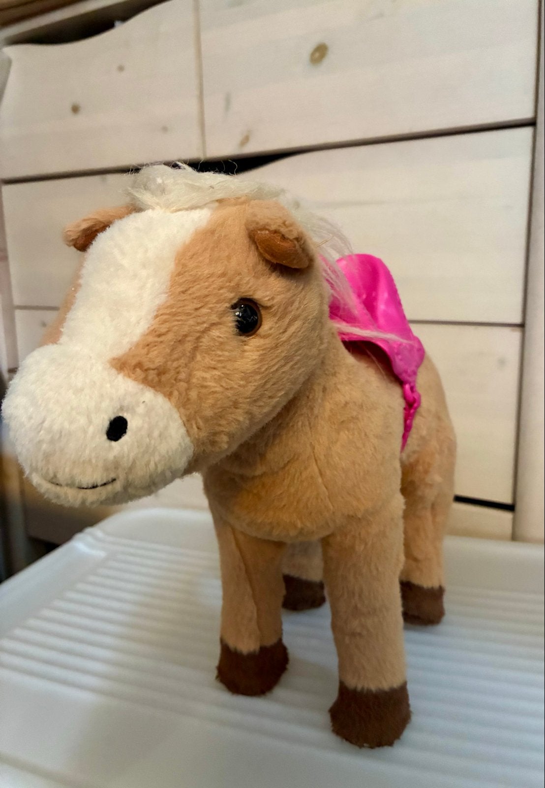Paard van Zapf Creation (Baby Born) met zadel, Ophalen of Verzenden, Gebruikt, Meisje