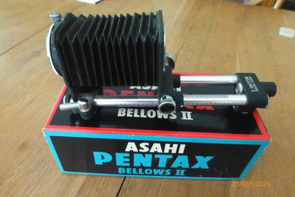 Asahi Pentax Bellows II+ Slide copier+manuals, Audio, Tv en Foto, Verzenden, Zo goed als nieuw, Spiegelreflex, Pentax