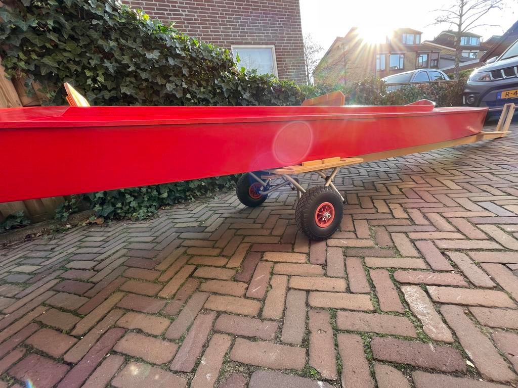 Houten handgemaakte kano! UNIEK, Watersport en Boten, Kano's, Ophalen, Zo goed als nieuw