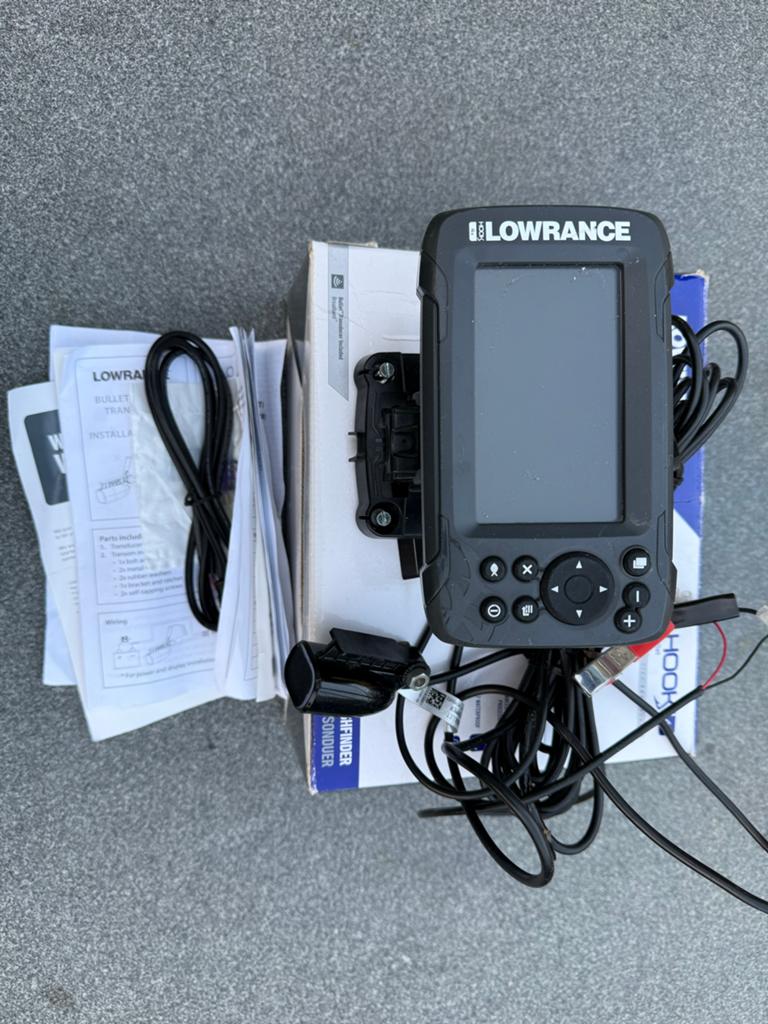 Lowrance Hook2 4x Fishfinder met Bullet Skimmer Transducer, Watersport en Boten, Ophalen of Verzenden, Gebruikt, Kaartplotter of Fish Finder