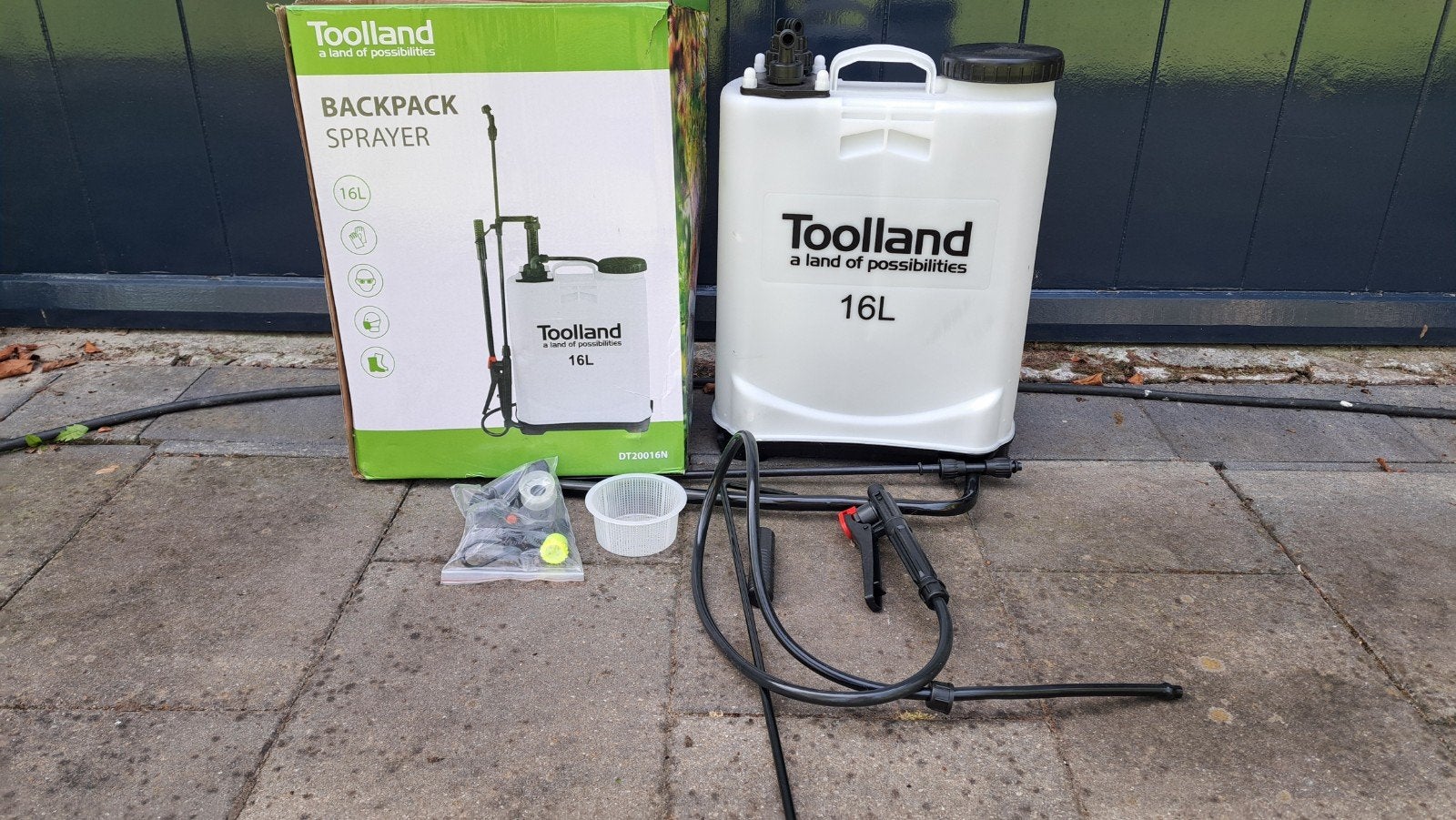 Toolland Rugsproeier 16L - Nieuw in doos, Ophalen of Verzenden, Nieuw, Overige typen