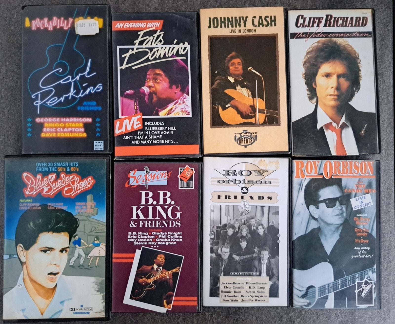 15 VHS videobanden rock en roll rockabilly blues, Gebruikt, Alle leeftijden, Muziek en Concerten, Ophalen of Verzenden