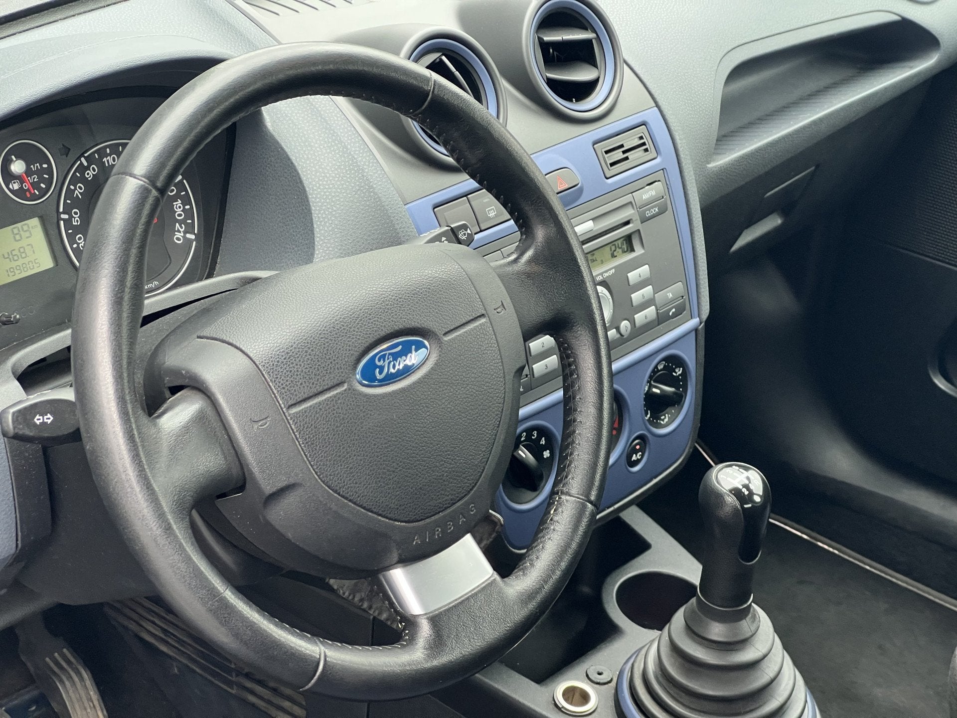 Ford Fiesta 1.3-8V Style | Airco | Lichtmetalen velgen |, Auto's, Ford, 1299 cc, 4 cilinders, Blauw, Bedrijf