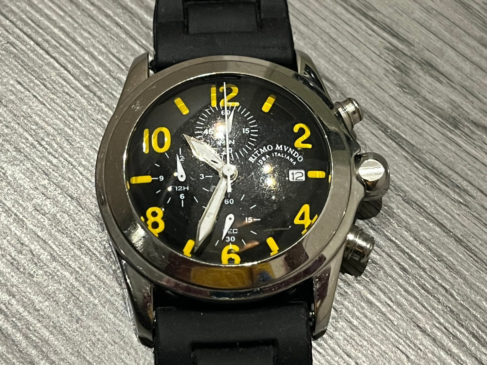 Horloge Ritmo Mundo, Gebruikt, Staal, Polshorloge, Kunststof