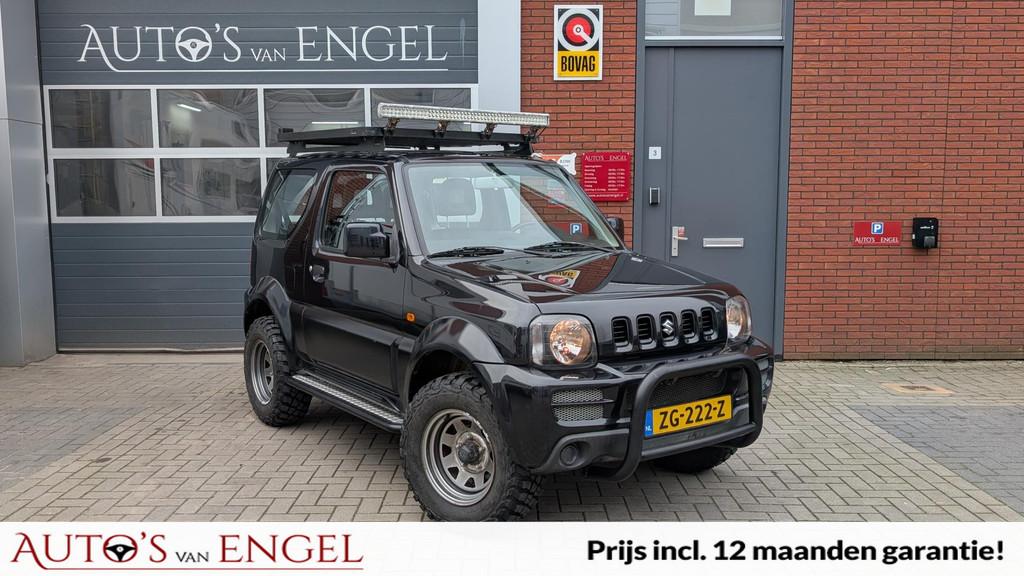 Suzuki Jimny 1.3 JLX Airco/Garantie/Compleet aangepast/Verho, Auto's, Suzuki, Keurmerk '100% Onderhouden', 12 maanden, Zwart, 4 stoelen