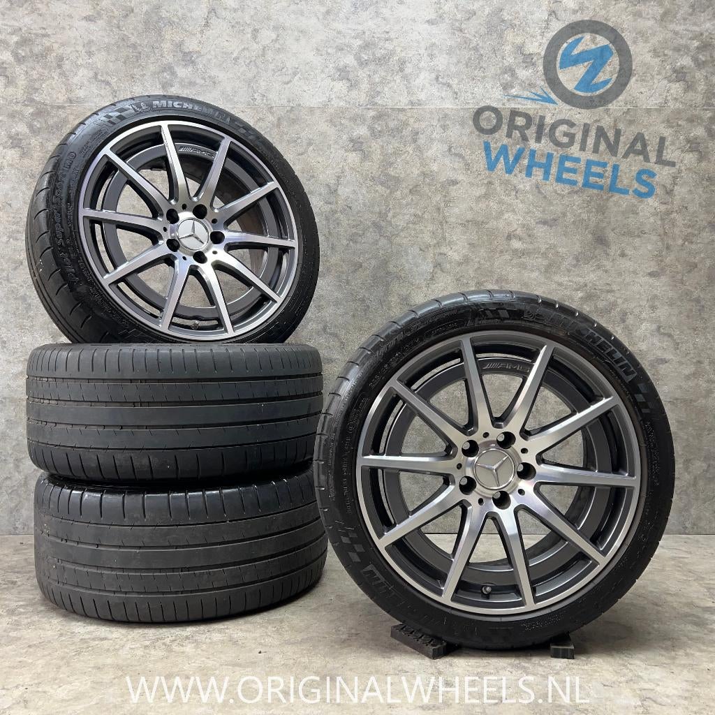 18 inch originele C63 AMG velgen + zomerbanden C klasse C63, Auto-onderdelen, Banden en Velgen, 18 inch, Banden en Velgen, Ophalen of Verzenden